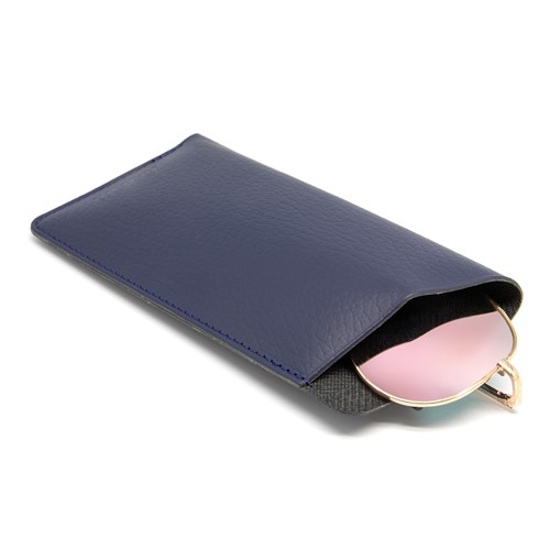 ETUI LUNETTES CUIR RECYCLÉ GRIS