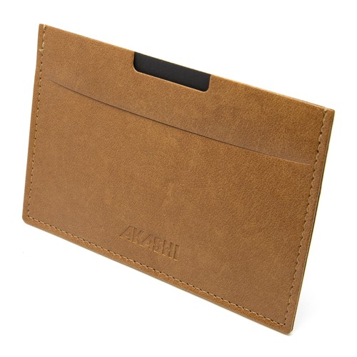 PORTE CARTE GRISE & DOCUMENTS CUIR RECYCLÉ MARRON - MADE IN EUROPE