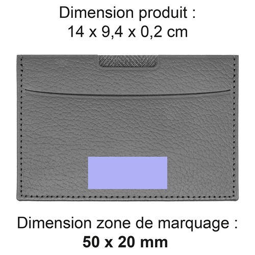 PORTE CARTE GRISE & DOCUMENTS CUIR RECYCLÉ BLEU MARINE