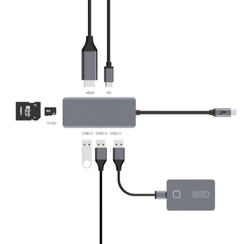 HUB 7 EN 1 - USB TYPE-C - 4