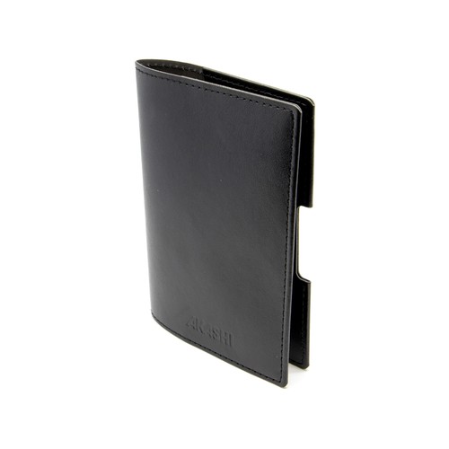 PORTE-PASSEPORT / CARTE GRISE / ASSURANCE EN SIMILI-CUIR LISSE MARRON - MADE IN EUROPE