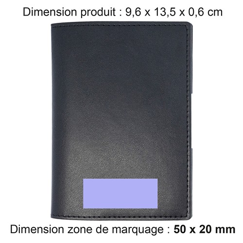 PORTE-PASSEPORT / CARTE GRISE / ASSURANCE  EN SIMILI-CUIR LISSE MARRON