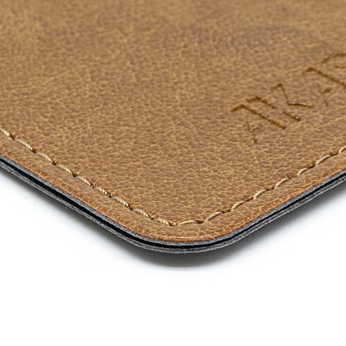PORTE-PASSEPORT / CARTE GRISE / ASSURANCE  EN SIMILI-CUIR LISSE MARRON