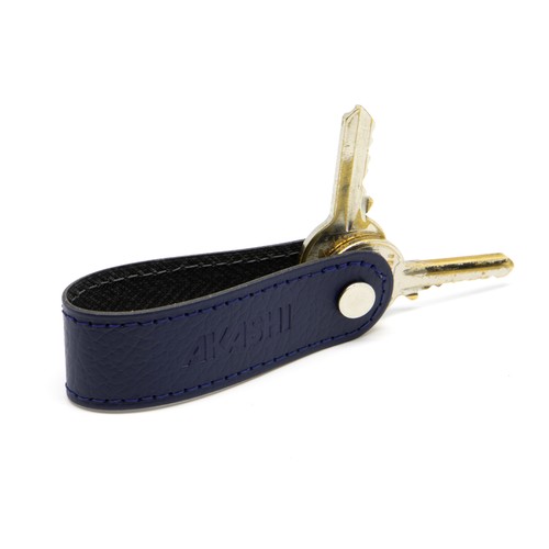 PORTE-CLE VIS CUIR RECYCLÉ NOIR - MADE IN EUROPE
