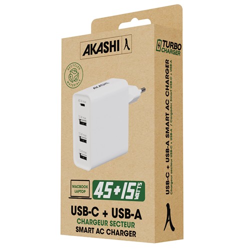 YORIYOI - CHARGEUR SECTEUR ECO 60W 6A POWER DELIVERY
