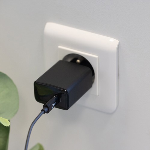 SHINCHAKU - CHARGEUR SECTEUR USB TYPE-C GAN 20W POWER DELIVERY - NOIR