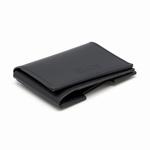 PORTE CARTE VOLET CUIR RECYCLÉ MARRON - MADE IN EUROPE