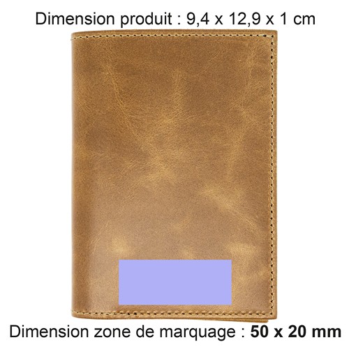 PORTEFEUILLE VERTICAL EN CUIR VERITABLE NOIR