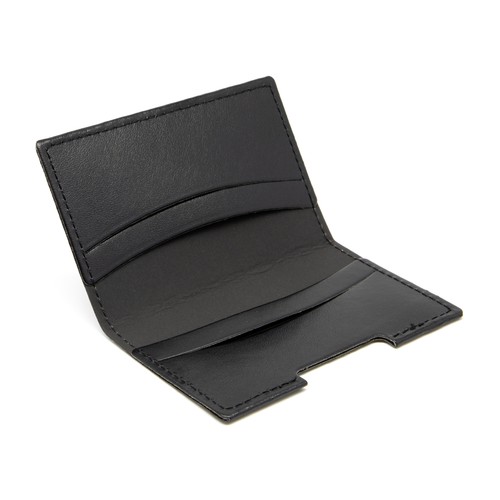 PORTE-CARTES FOLIO AVEC OU SANS ANTI-RFID EN SIMILI-CUIR LISSE MARRON - MADE IN EUROPE - 2