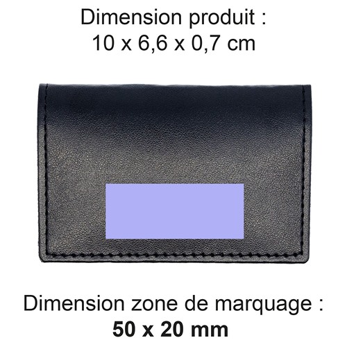 PORTE-CARTES FOLIO AVEC OU SANS ANTI-RFID EN SIMILI-CUIR LISSE MARRON
