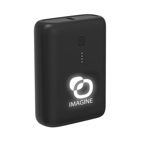 RAITO - BATTERIE DE SECOURS ULTRA SLIM RETRO-ÉCLAIRÉE 10 000 MAH NOIR