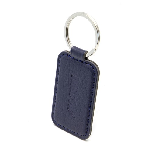 PORTE-CLE CUIR RECYCLÉ GRIS - MADE IN EUROPE