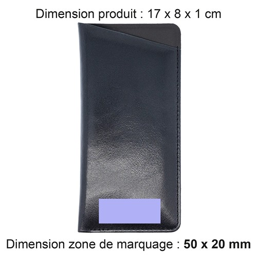 ETUI LUNETTES EN CUIR VERITABLE MARRON CLAIR