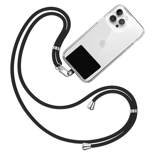 RINKU - LANIERE TOUR DE COU SMARTPHONE UNIVERSELLE NOIR - 1