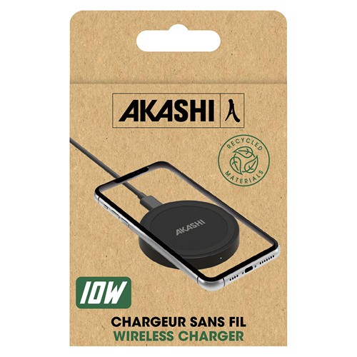 RISAI - CHARGEUR ECO SANS FIL INDUCTION 10W NOIR