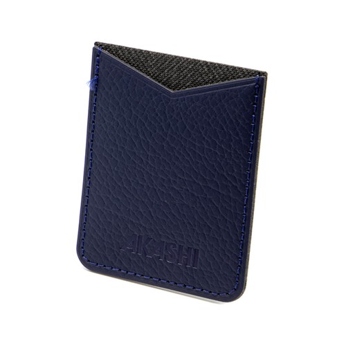 PORTE-CARTE POUR SMARTPHONE AVEC ADHESIF 3M CUIR RECYCLÉ GRIS - MADE IN EUROPE
