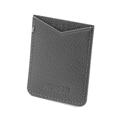 PORTE-CARTE POUR SMARTPHONE AVEC ADHESIF 3M CUIR RECYCLÉ BLEU MARINE - 1
