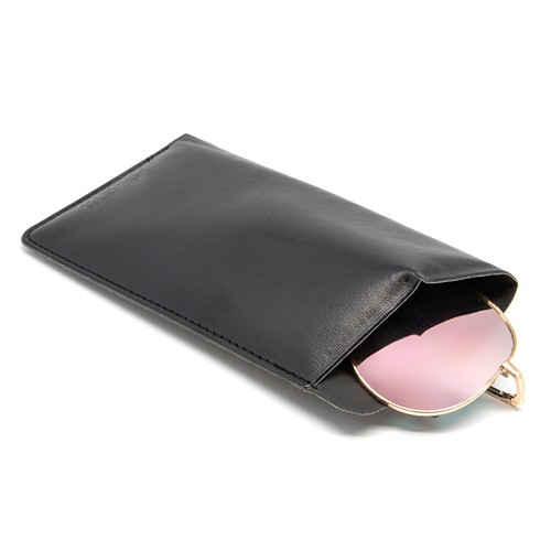 ETUI LUNETTES EN SIMILI-CUIR LISSE MARRON - 6