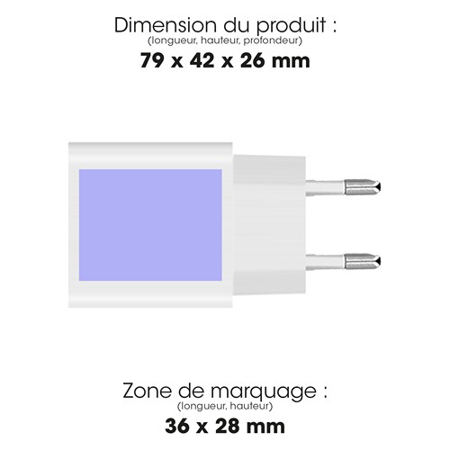 SUKO - CHARGEUR SECTEUR USB TYPE-C 15W + USB-A - NOIR