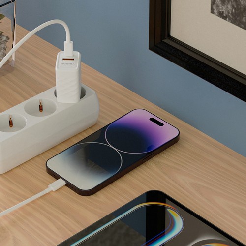 KAKUSHIN - PRISE SECTEUR GAN 20W USB TYPE-C PD + USB-A QC3.0 - NOIR
