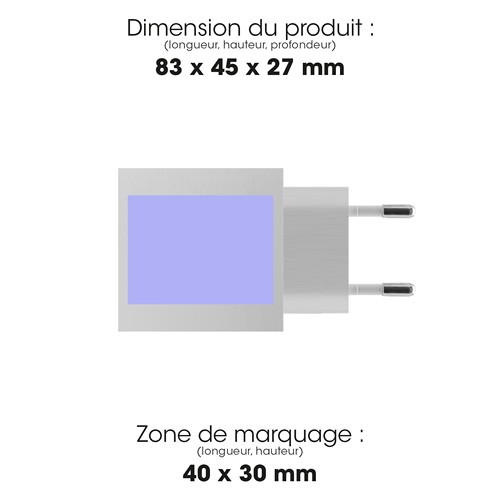 SHI - TURBO CHARGEUR SECTEUR 4 USB 5A - BLANC