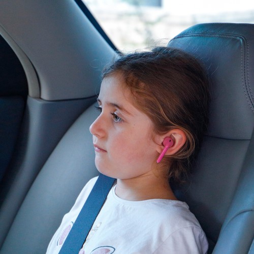 ECOUTEURS KIDS SANS FIL BLUETOOTH ROSE ET VIOLET