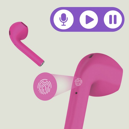 ECOUTEURS KIDS SANS FIL BLUETOOTH ROSE ET VIOLET