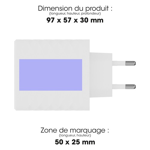 ATSUI - PACK CHARGEUR SECTEUR GAN ECO 67W + CABLE USB-C 67W