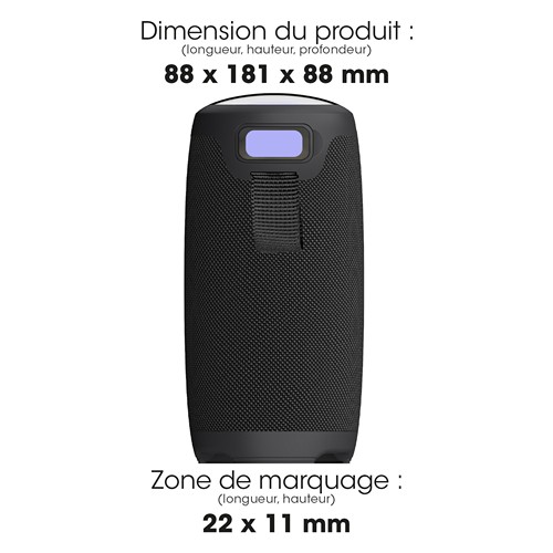 NISHIN - ENCEINTE BLUETOOTH 10W NOIRE
