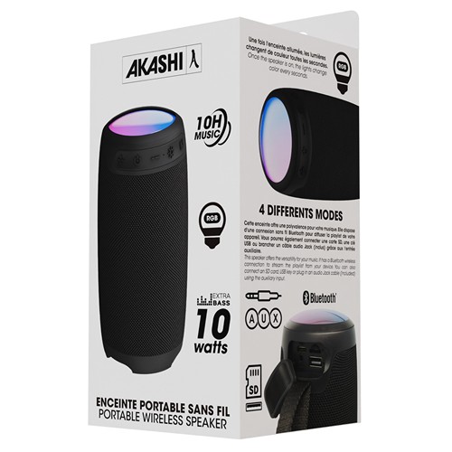 NISHIN - ENCEINTE BLUETOOTH 10W NOIRE