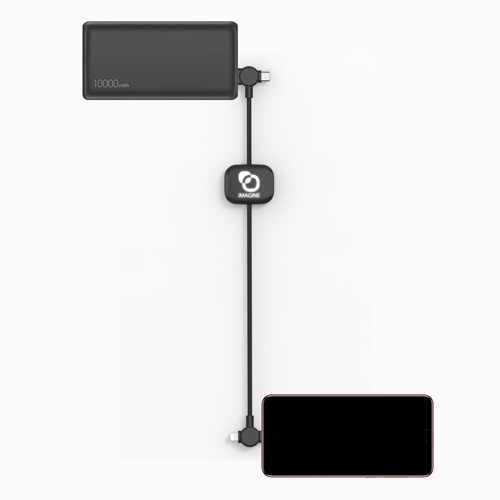 OKI - CÂBLE LONG 4 EN 1 À CHARGE ULTRA-RAPIDE 60W & TRANSFERT DE DONNÉES