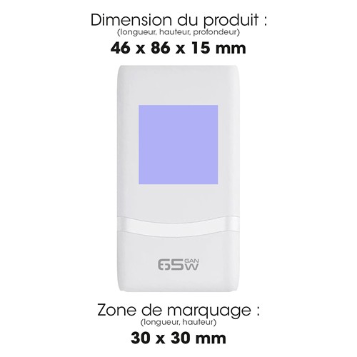 PASO - CHARGEUR SECTEUR 65W UNIVERSEL - EU/US/UK/AUS