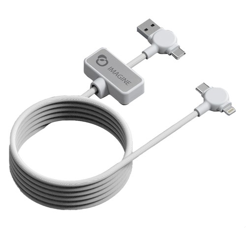 DAO - CÂBLE MAGNÉTIQUE 100W & TRANSFERT DE DONNÉES RAPIDE 4 EN 1
