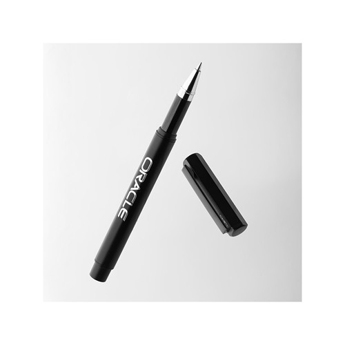 HEXA - Stylo à bille roulante en acier inoxydable recyclé