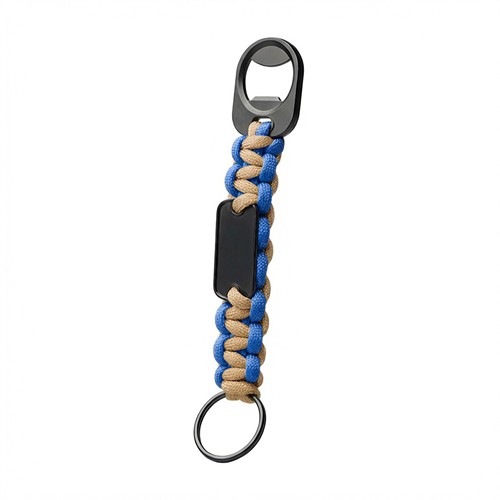 BRAID - RPET Porte - clés tressé avec décapsuleur - 1