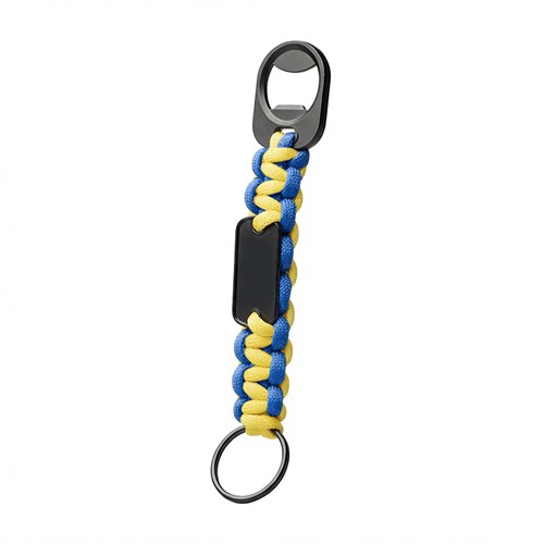 BRAID - RPET Porte - clés tressé avec décapsuleur - 5