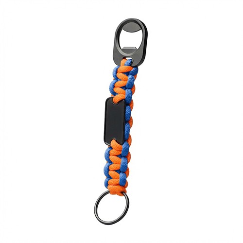 BRAID - RPET Porte - clés tressé avec décapsuleur - 8