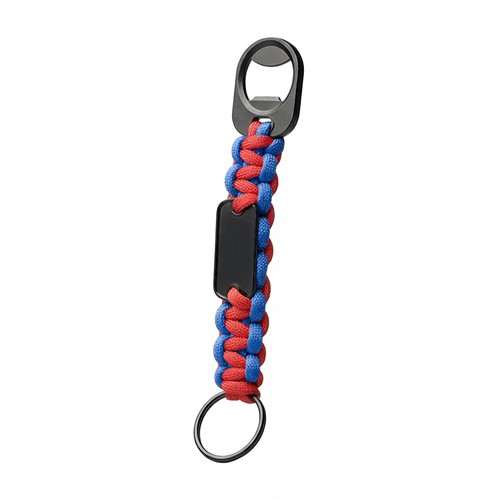 BRAID - RPET Porte - clés tressé avec décapsuleur - 10
