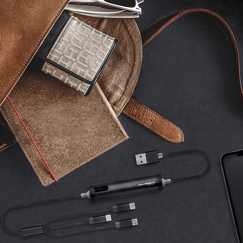 SAYO - CÂBLE USB 3 EN 1 AVEC FONCTION BATTERIE DE SECOURS 2600 mAh - 7