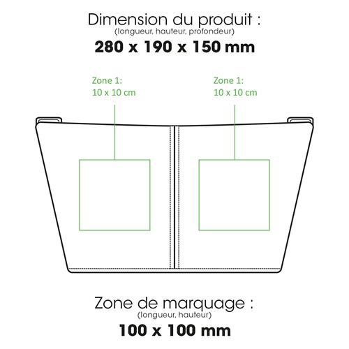 ALLDAY - Sac isotherme pour repas RPET 8 L - 2