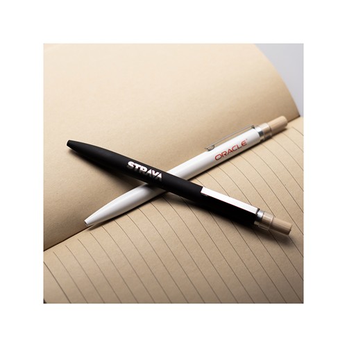 BAAM - Stylo à bille en aluminium recyclé, bambou FSC® et ABS recyclé - 6