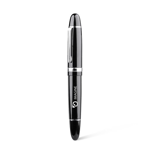 THE BIG PEN - Stylo à bille roulante en acier inoxydable recyclé - 1