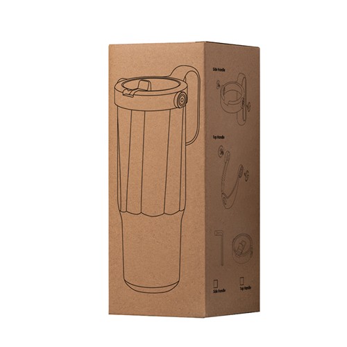CALYPSO 878 - 360° - Gobelet en acier inoxydable recyclé à double paroi et sous vide, 900 ml / 30 oz