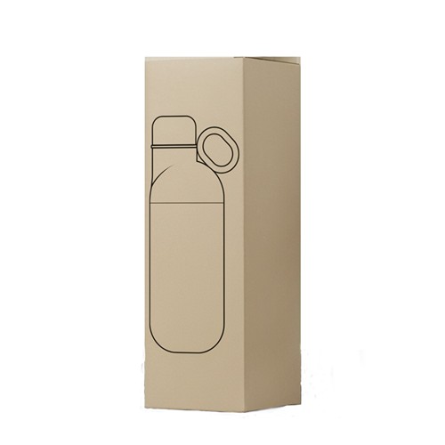 HOOKIPA M - Bouteille et gobelet 2 en 1 (500 ml / 370 ml) Double paroi en acier inoxydable recyclé et