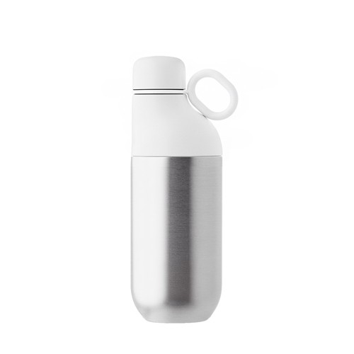 HOOKIPA M - Bouteille et gobelet 2 en 1 (500 ml / 370 ml) Double paroi en acier inoxydable recyclé et - 1
