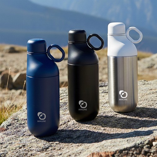 HOOKIPA M - Bouteille et gobelet 2 en 1 (500 ml / 370 ml) Double paroi en acier inoxydable recyclé et - 7
