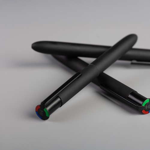 4KOLOR - Stylo à bille 4 couleurs en aluminium recyclé - 7