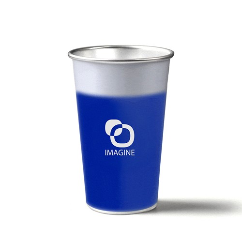 MAGIK - KUP - Tasse en aluminium recyclé de 450 ml / 15 oz qui change de couleur