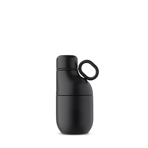HOOKIPA S - Bouteille et gobelet 2 en 1 (350 ml / 200 ml) Double paroi en acier inoxydable recyclé et ABS - 1