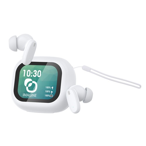 SOREI - ECOUTEURS AVEC ECRAN TACTILE ANC + ENC - BLANC - IMPORT UNIQUEMENT